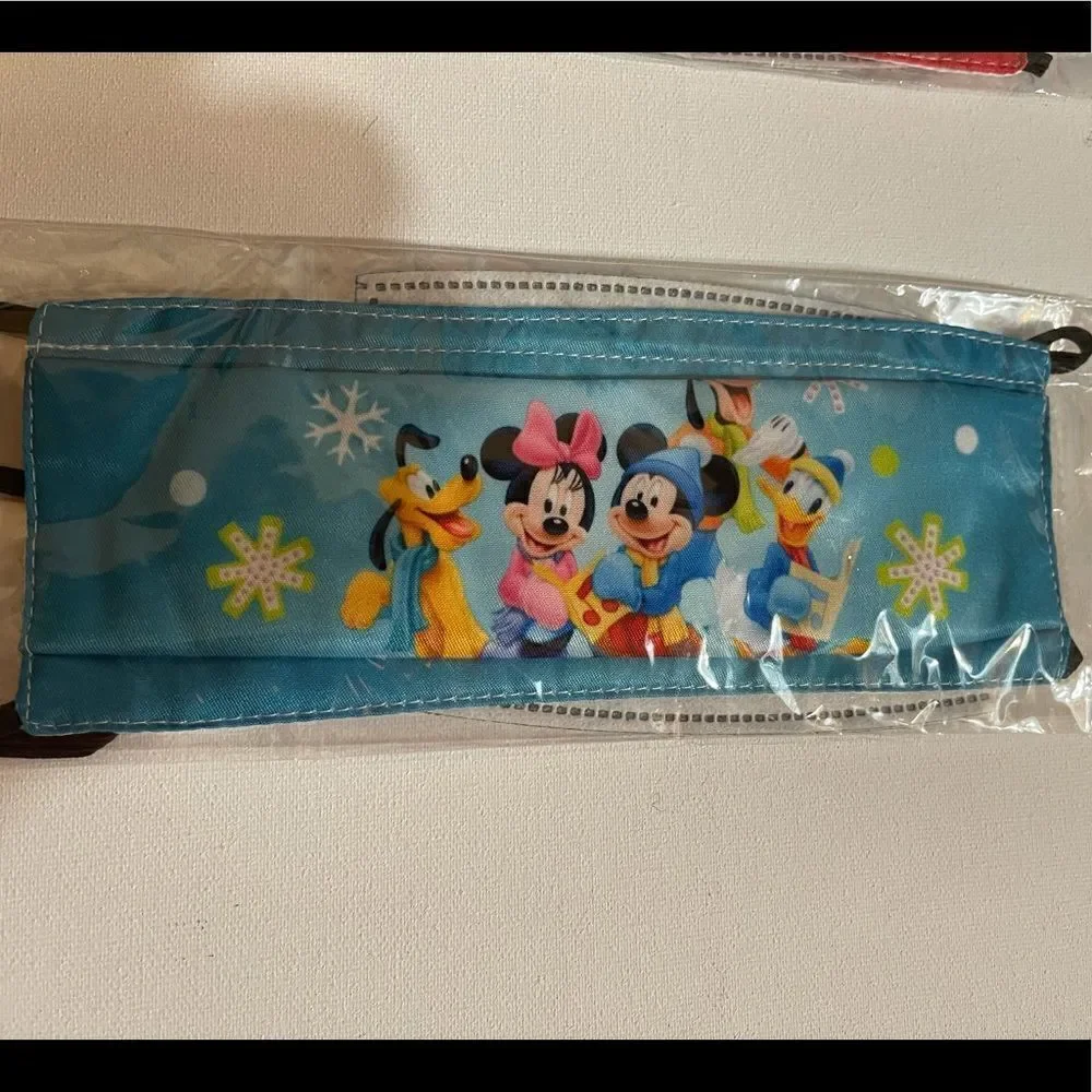 Disney Mickey Mouse set of 2 face masks NWT